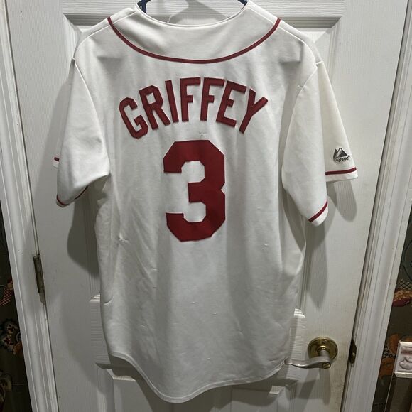 Ken Griffey Majestic Cincinnati Reds Jersey Mens M - Picture 1 of 5